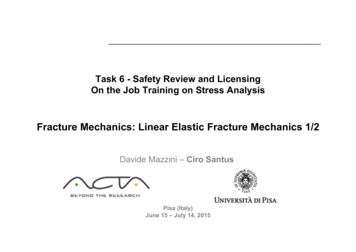 Fracture Mechanics: Linear Elastic Fracture Mechanics 1/2