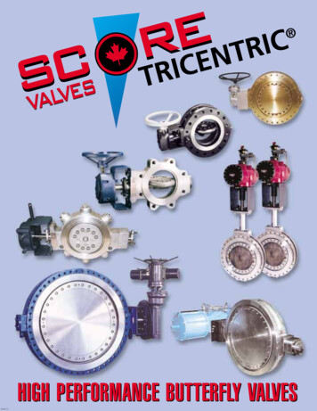 HIGH PERFORMANCE BUTTERFLY VALVES