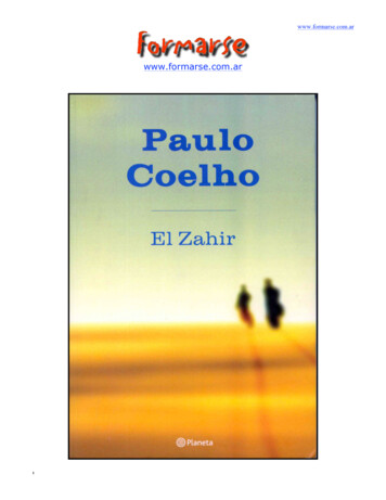 Coelho, Paulo - El Zahir Copia - Re-inventarse