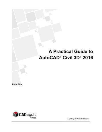 A Practical Guide To AutoCAD Civil 3D - Cadapult Software