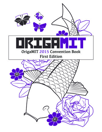 OrigaMIT 2015 Convention Book First Edition
