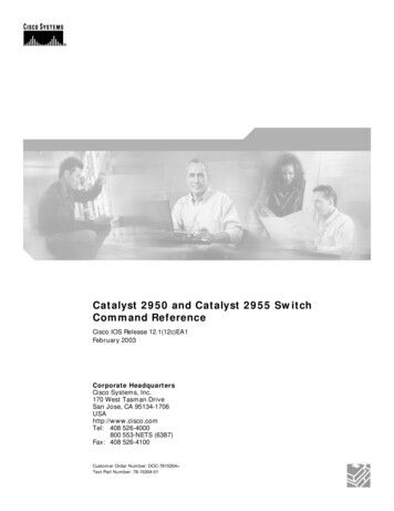 Catalyst 2950 And Catalyst 2955 Switch Command Reference .