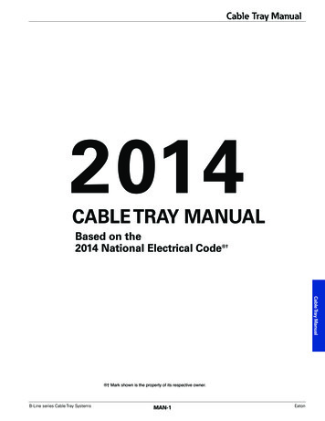 Cable Tray Manual - 2014 Version - Eaton