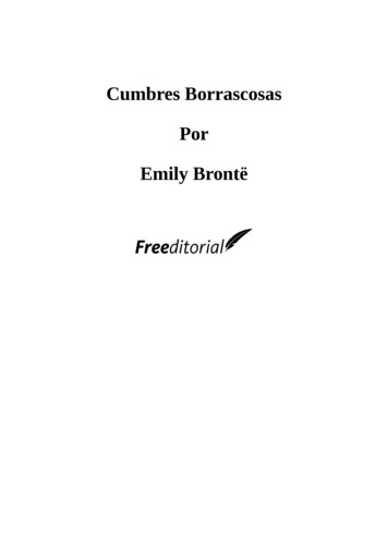 Cumbres Borrascosas Por Emily Brontë - Cordivino 