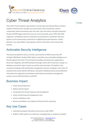 Cyber Threat Analytics - Secure-od 