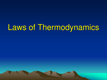 Laws Of Thermodynamics - Semantic Scholar