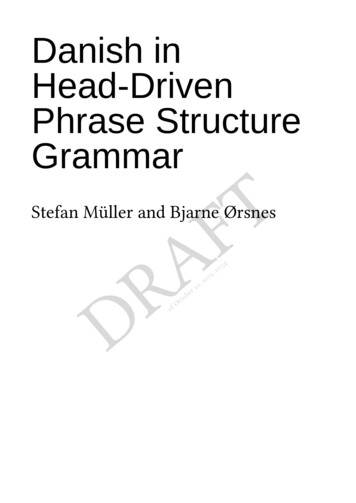Danishin Head-Driven PhraseStructure Grammar