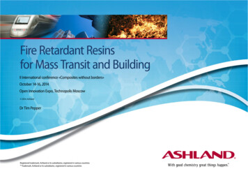 Fire Retardant Resins For Mass Transit And Building