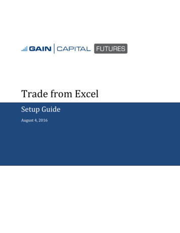 Trade From Excel - GAIN Futures