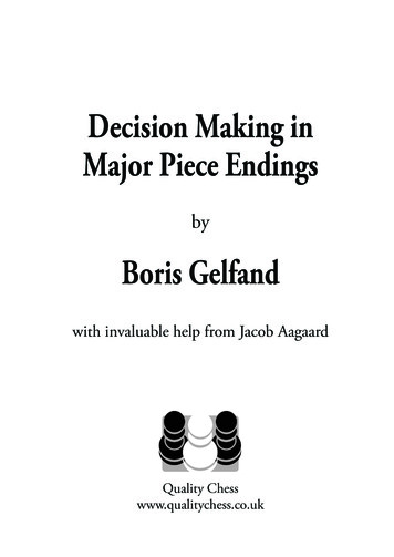Decision Making In Major Piece Endings - Quality Chess