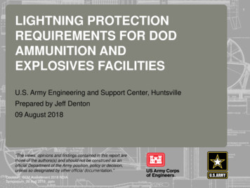 LIGHTNING PROTECTION REQUIREMENTS FOR DOD 