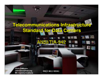 Telecommunications Infrastructure Standard For Data Centers
