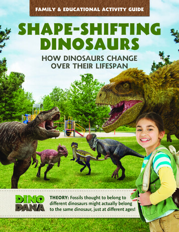 Family & Educational Activity Guide Shape-Shifting Dinosaurs