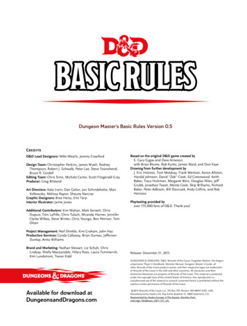 Dungeon Master’s Basic Rules Version 0 - Wizards