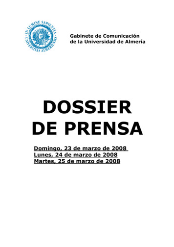 01 PORTADA DOSSIER DE PRENSA - UAL