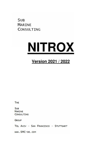 NITROX - DIVE TABLE