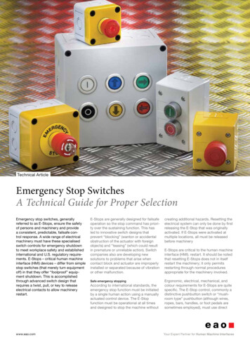 Technical Article Emergency Stop Switches A Technical .