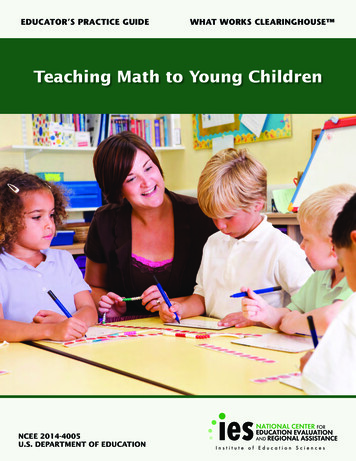 Teaching Math To Young Children - Ed
