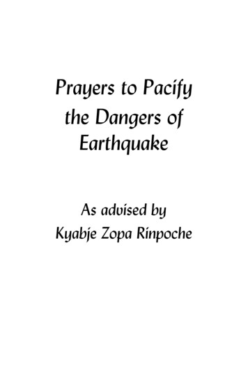 Prayers To Pacify The Dangers Of Earthquake