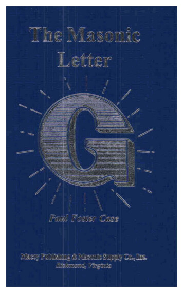 The Masonic Letter G