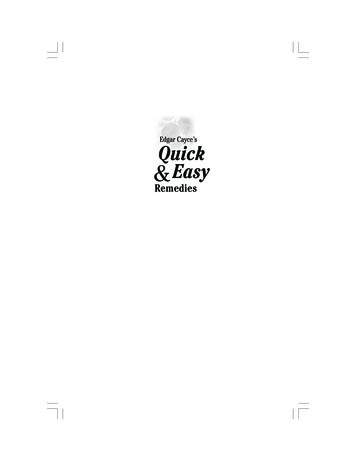 Quick Easy - Edgar Cayce