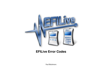 EFILive Error Codes