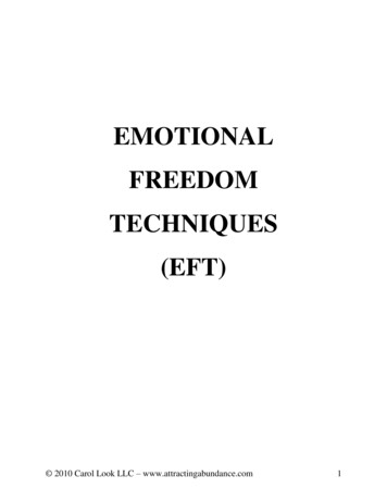 EMOTIONAL FREEDOM TECHNIQUES (EFT) - Carol Look