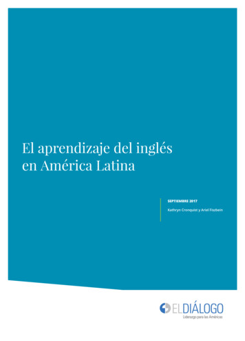 El Aprendizaje Del Inglés En América Latina