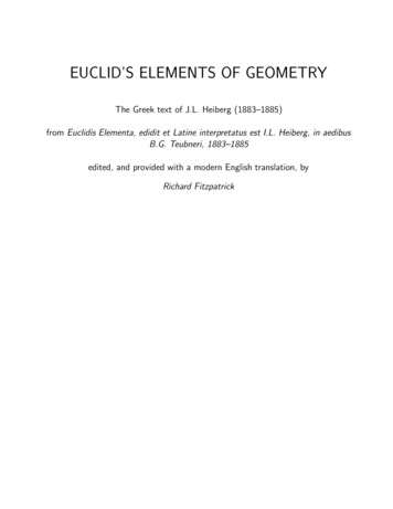 Euclid's Elements Of Geometry - University Of Texas At Austin