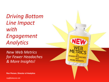 Driving Bottom Line Impact With Engagement Analytics