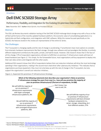 Dell EMC SC5020 Storage Array - Esg-global 