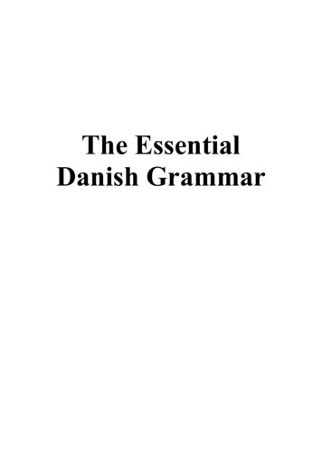 The Essential Danish Grammar - WordPress 