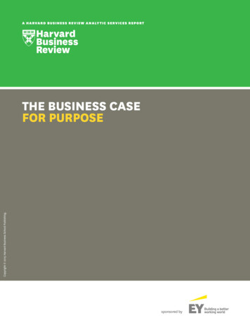 The Business Case For Purpose - EY