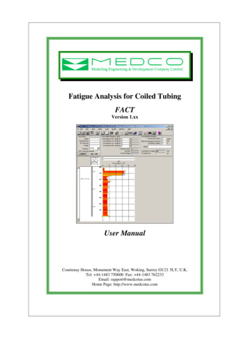 Fatigue Analysis For Coiled Tubing