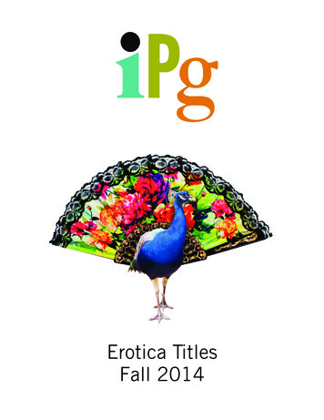 Fall 2014 Erotica Titles - Independent Publishers Group