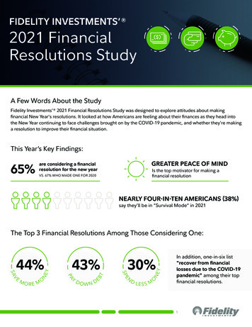 Fidelity 2021 Resolutions Study Fact Sheet