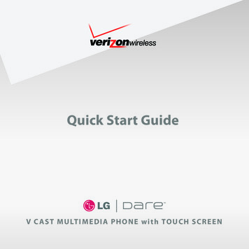 Quick Start Guide - LG: Mobile Devices, Home Entertainment .