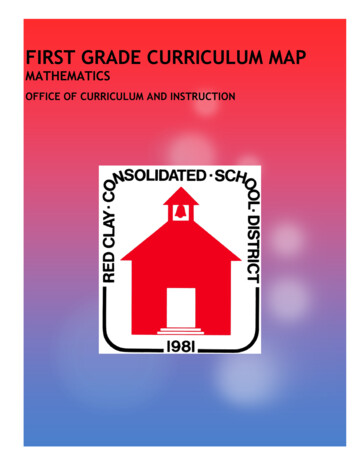 FIRST GRADE CURRICULUM MAP - Schoolwires
