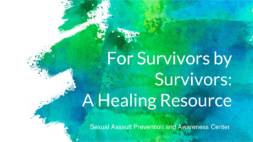 For Survivors By Survivors: Healing Materials