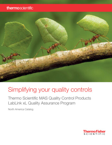 Thermo Scientific MAS Quality Control Products LabLink XL .