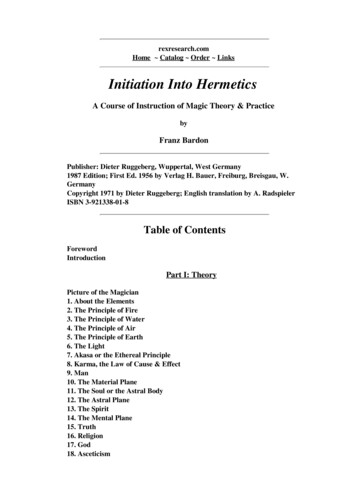 Initiation Into Hermetics - The Masonic Trowel