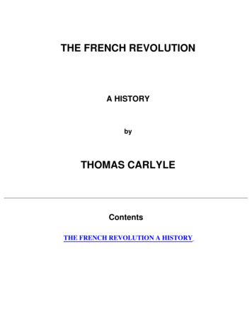 THE FRENCH REVOLUTION - McMaster University