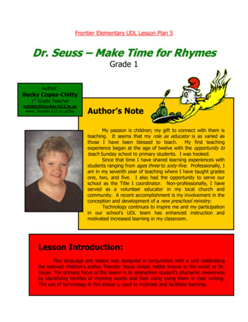 Dr. Seuss – Make Time For Rhymes