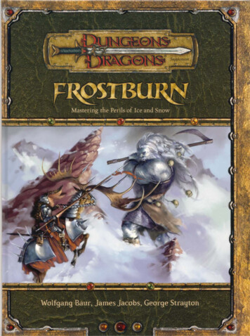 Frostburn - Mastering The Perils Of Ice And Snow