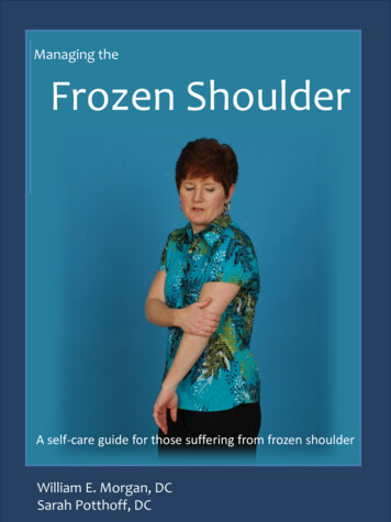 Managing The Frozen Shoulder - Drmorgan.info