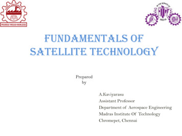 Fundamentals Of Satellite Technology - Mitindia.edu