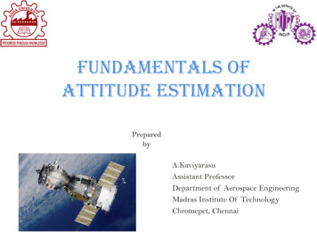 Fundamentals Of Attitude Estimation - Mitindia.edu