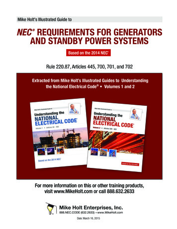 Mike Holt’s Illustrated Guide To NEC REQUIREMENTS FOR .