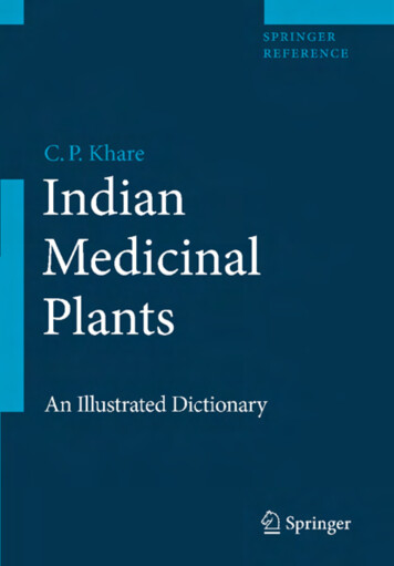 Indian Medicinal Plants - Gbpihedenvis.nic.in