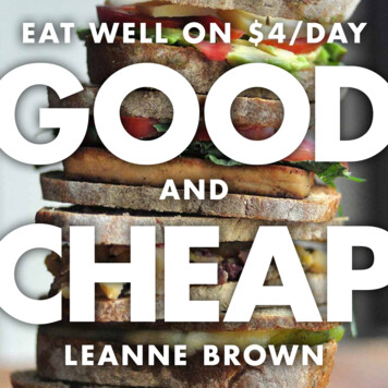 EAT WELL ON 4/DAY GOOD - Leanne Brown